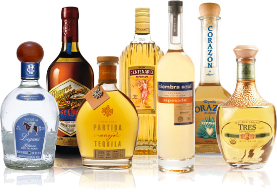 tequila-bottles trans - Aztec Mexican Products and Liquor | mexican ...