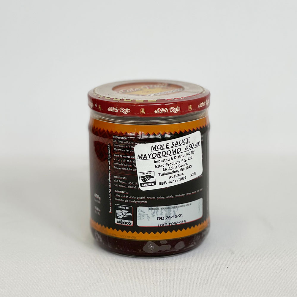 MOLE - Rojo Mayordomo- 450gm JAR - Aztec Mexican Products and Liquor ...