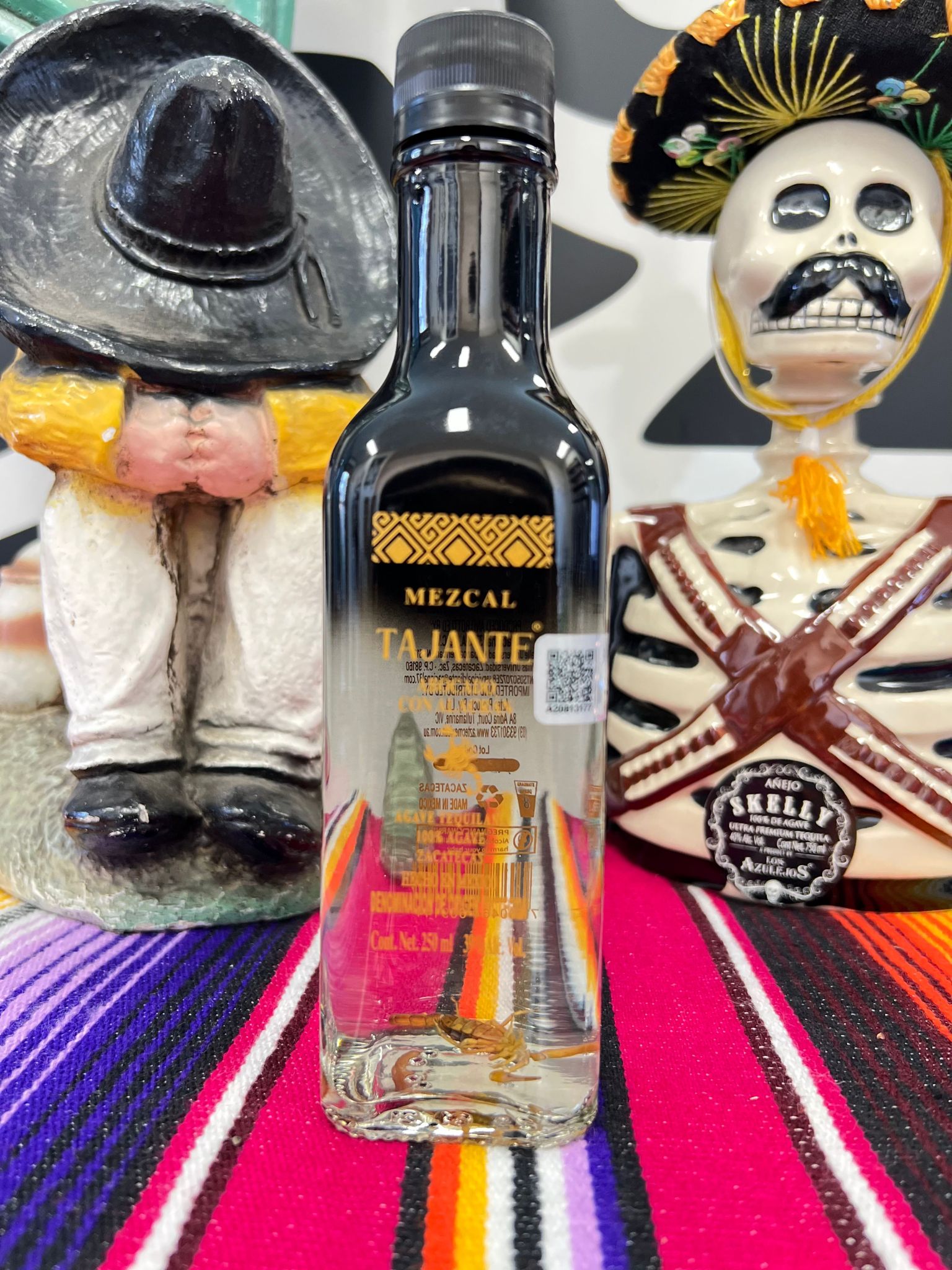 TAJANTE MEZCAL WITH ALACRAN 39% 250ML - Aztec Mexican Products and ...